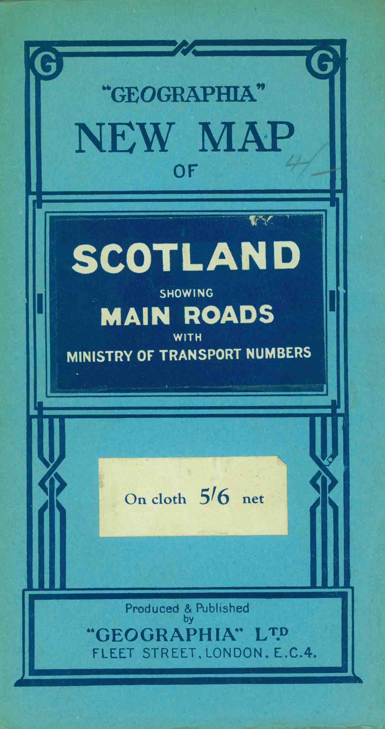 Current Map Scotland GEOGRAPHIA NEW MAP OF SCOTLAND
